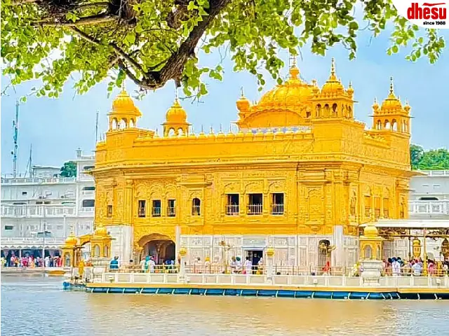 Golden Temple illuminated at night
