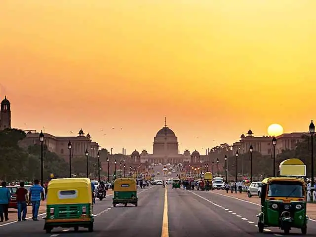 Taj Mahal at sunrise Agra