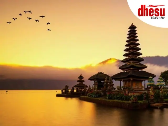 Pura Ulun Danu Beratan floating temple Lake Beratan Bedugul Bali