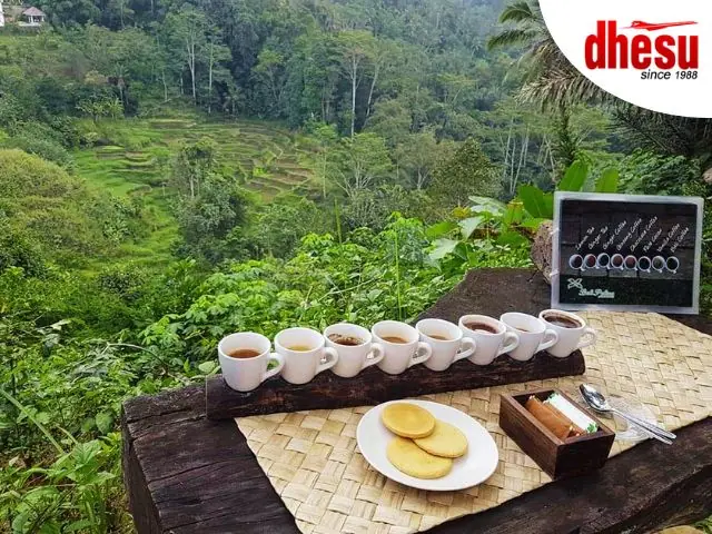 Sacred Tirta Empul holy spring temple with purification pools and Balinese devotees, Ubud