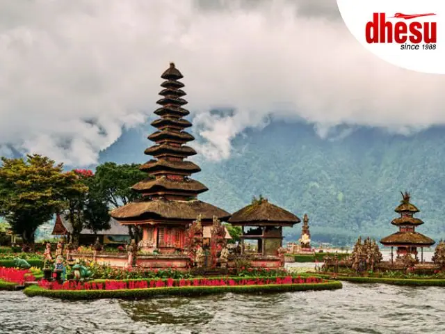 Pura Ulun Danu Beratan floating temple Lake Beratan Bedugul Bali