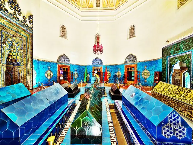 A tiled Ottoman interior in Turkey