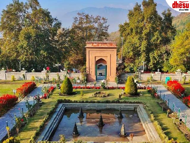 Mughal gardens Srinagar Kashmir